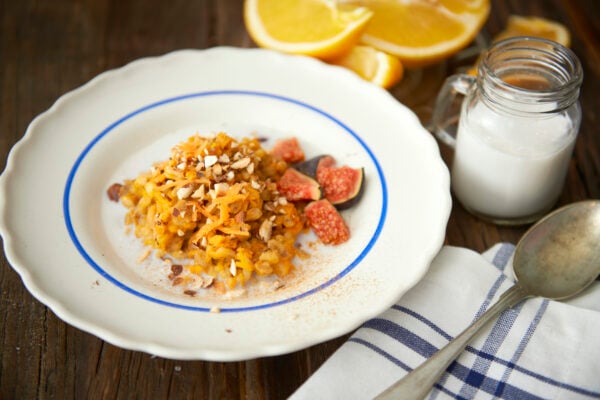 Apelsin- och mandelgröt