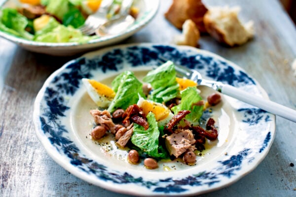 Bönsallad med tonfisk