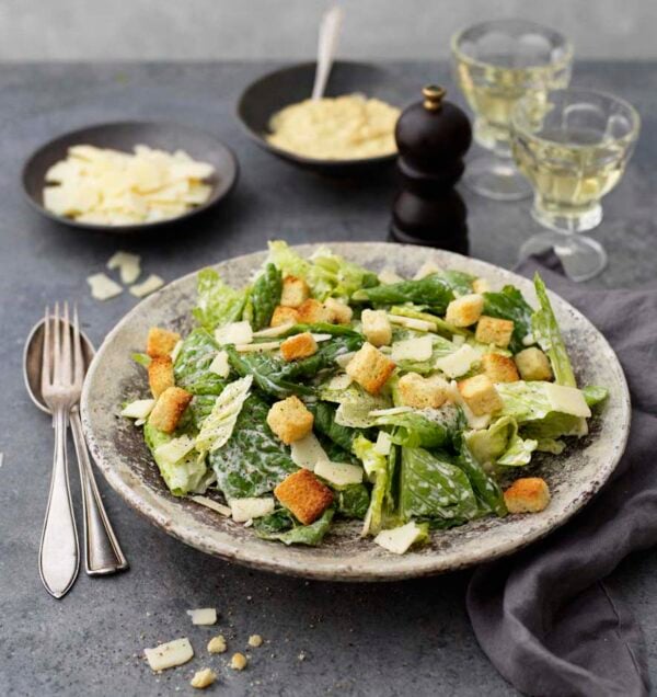 Caesarsallad med krutonger