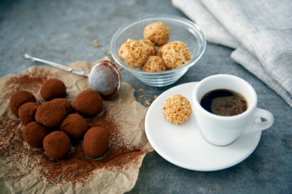 Chokladtryfflar med vit choklad