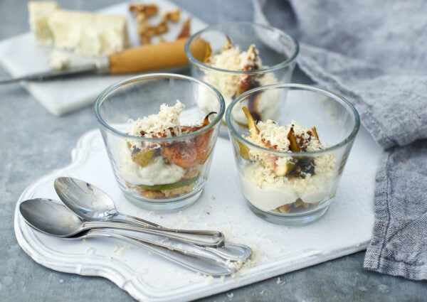 Gorgonzolamousse med fikon