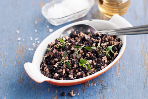 Rostade svarta bönor