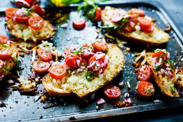 Halloumitoast med färsk tomat