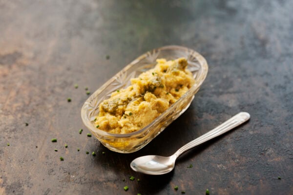 Kikärtsröra med pesto