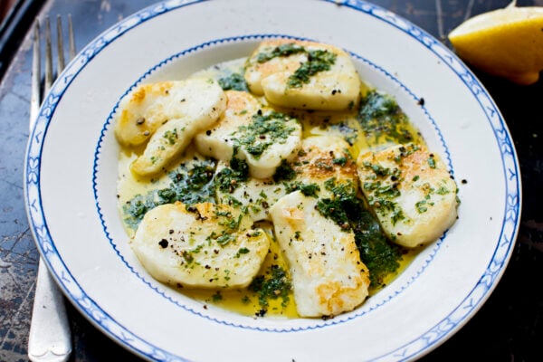 Myntamarinerad Halloumi