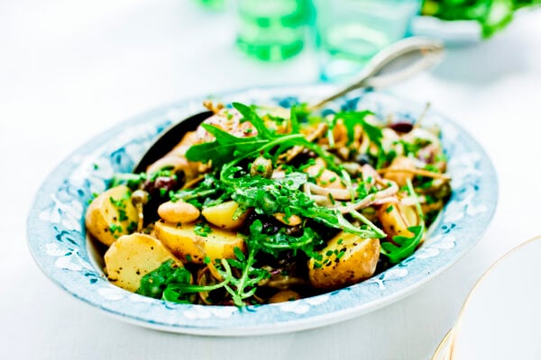 Potatissallad med bönor