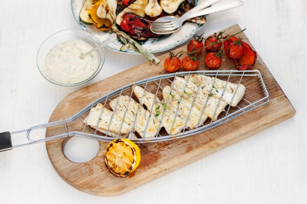 Grillad gösfilé med bönbearnaise