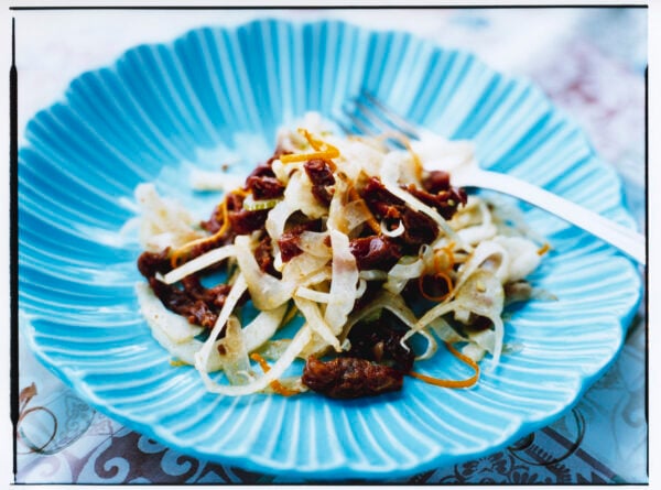 Fänkålsallad med soltorkade tomater