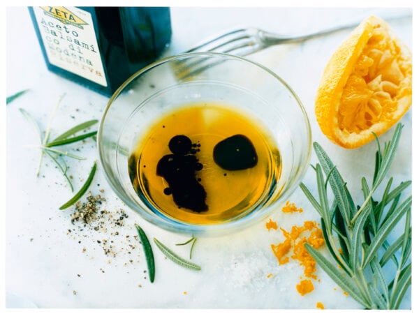 Vinägrett med rosmarin och apelsin