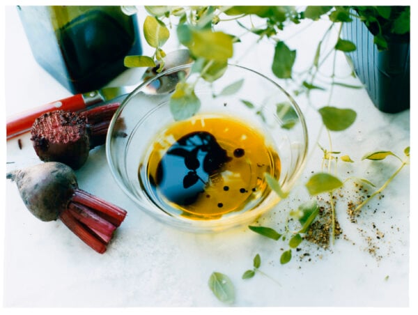 Vinägrett med rödbeta, oregano och citron