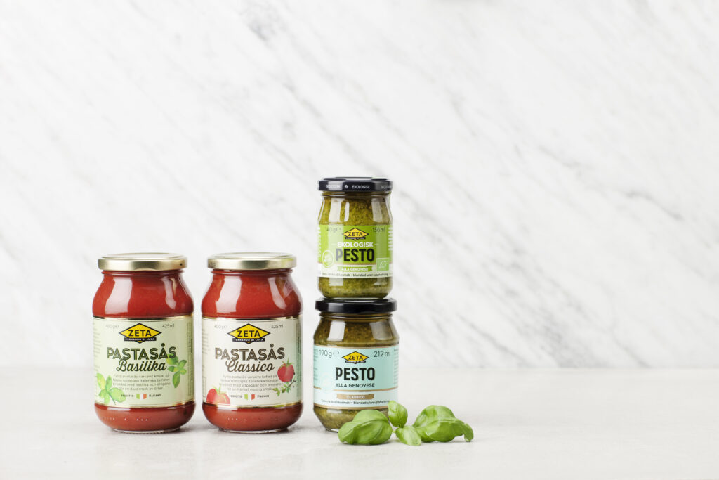 Pesto och pastasås Zeta