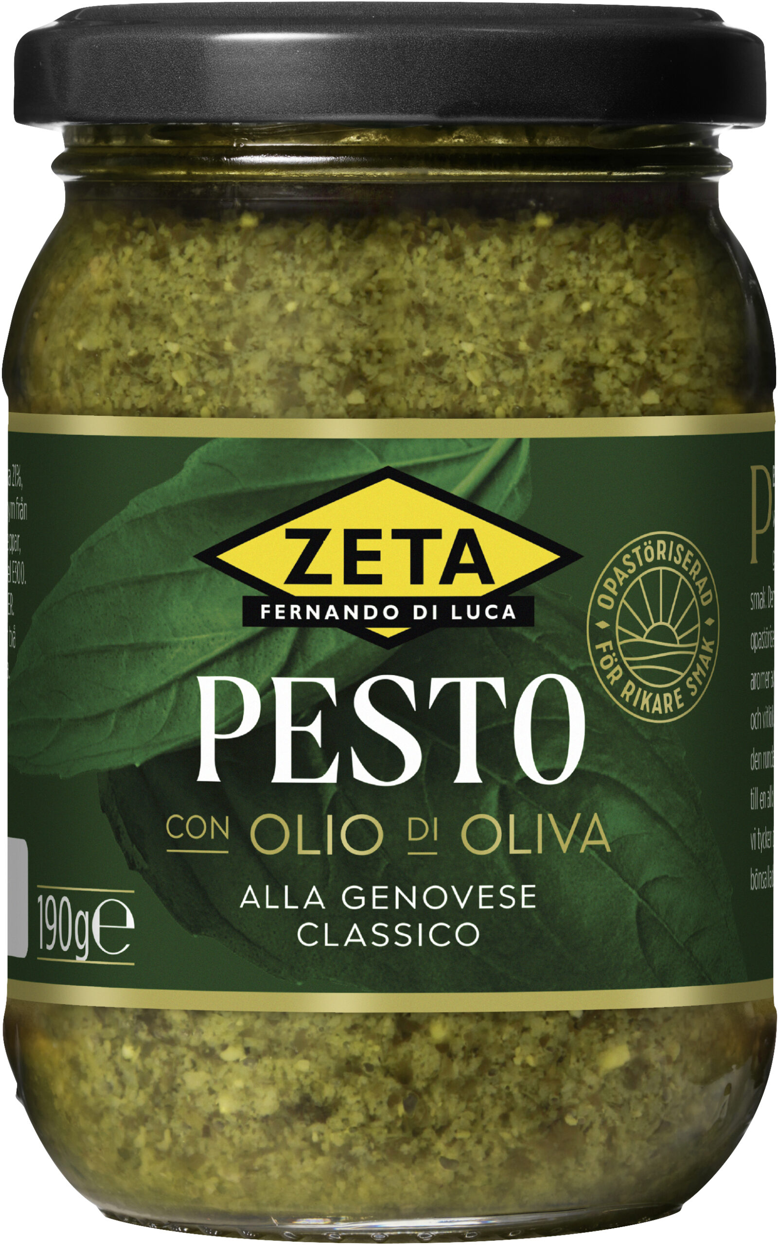 Pesto alla Genovese opastöriserad Zeta