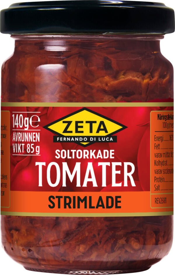 Zeta Soltorkade tomater strimlade