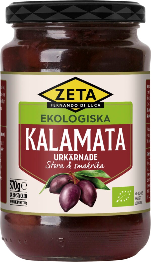 Zeta Kalamataoliver urkärnade Ekologiska