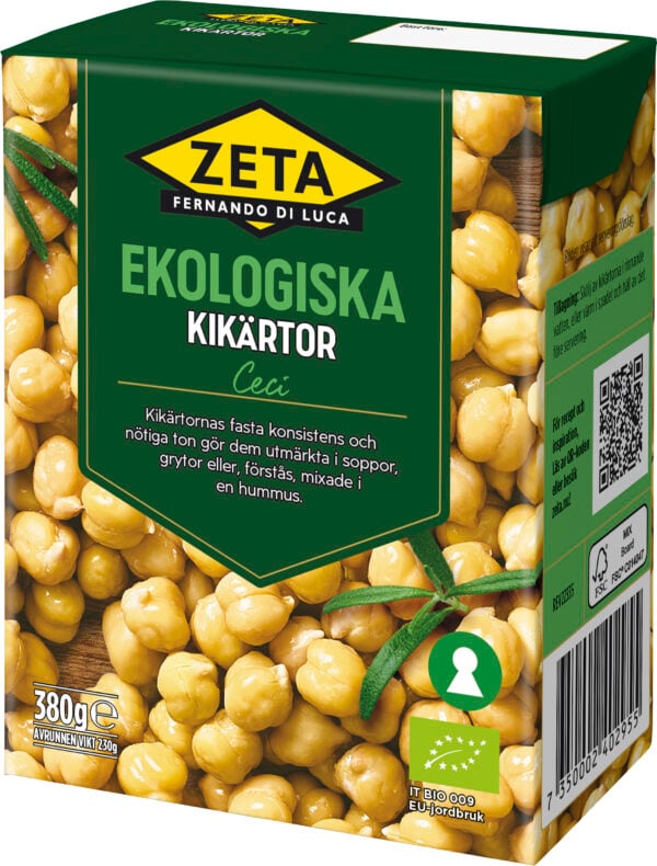 Zeta Kikärtor Ekologiska
