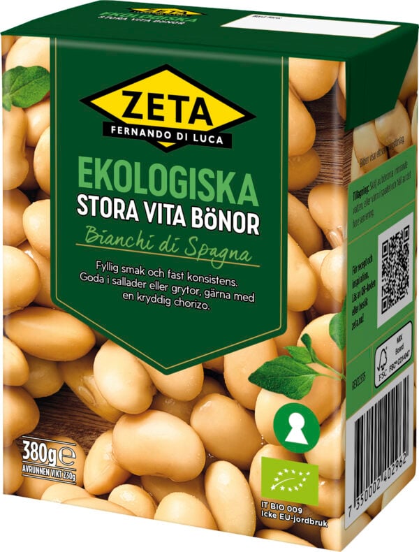 Zeta Stora vita Bönor Ekologiska