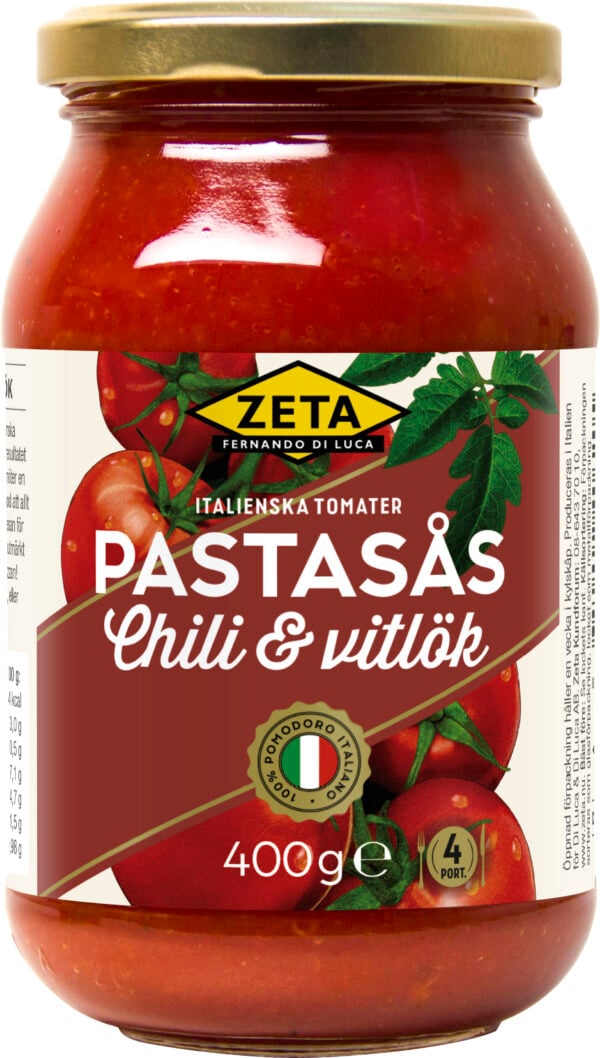 Pastasås Chili & Vitlök