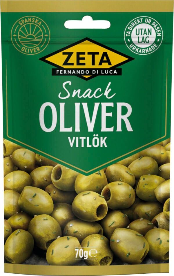 Snackoliver Vitlök