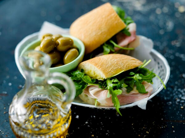 Ciabatta med prosciutto cotto