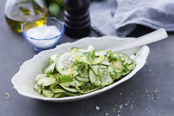 Citronmarinerad zucchini