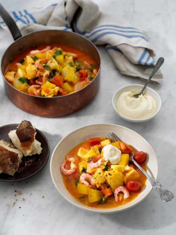 Fiskgryta med saffran