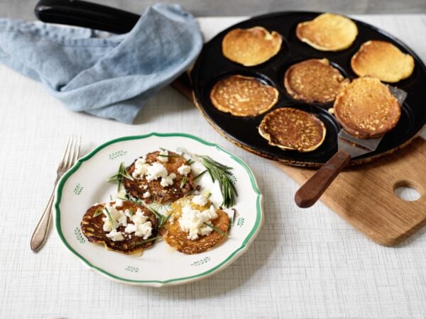 Kikärtspannkakor med getost och honung