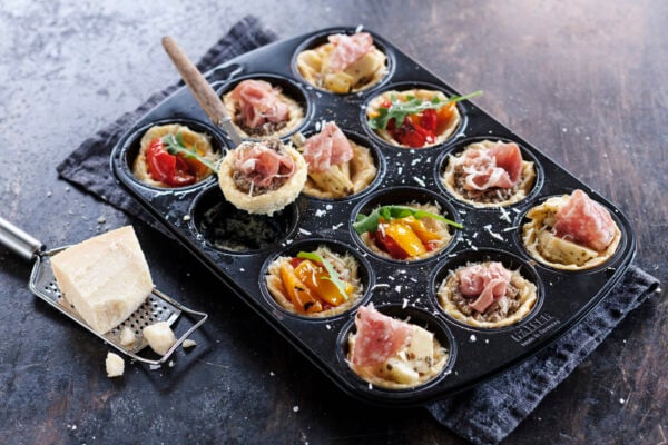 Minifrittata med olika topping