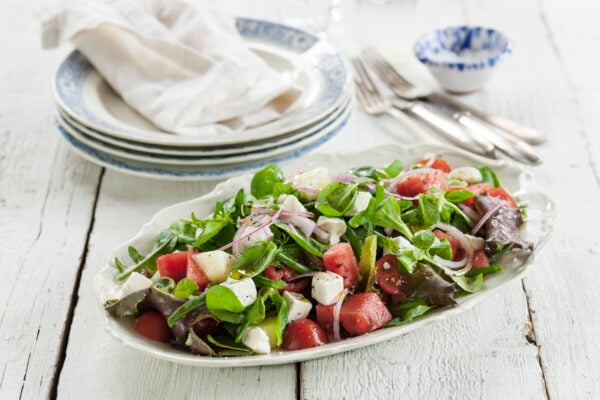Melonsallad med fetaost