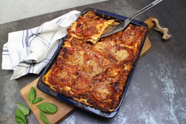 Vegetarisk lasagne med linser