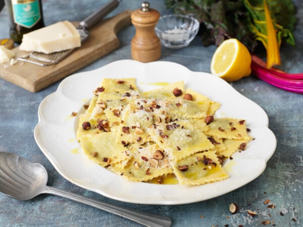 Ravioli med ricotta och spenat