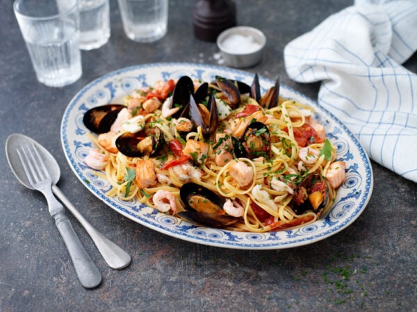 Pasta linguine Frutti di Mare