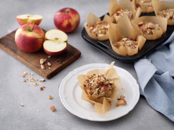 Äppelmuffins med kanel och kardemumma