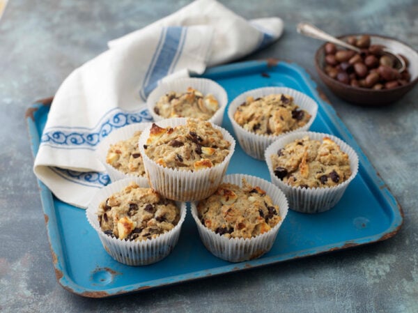 Matmuffins med cannellinibönor, oliver och fetaost