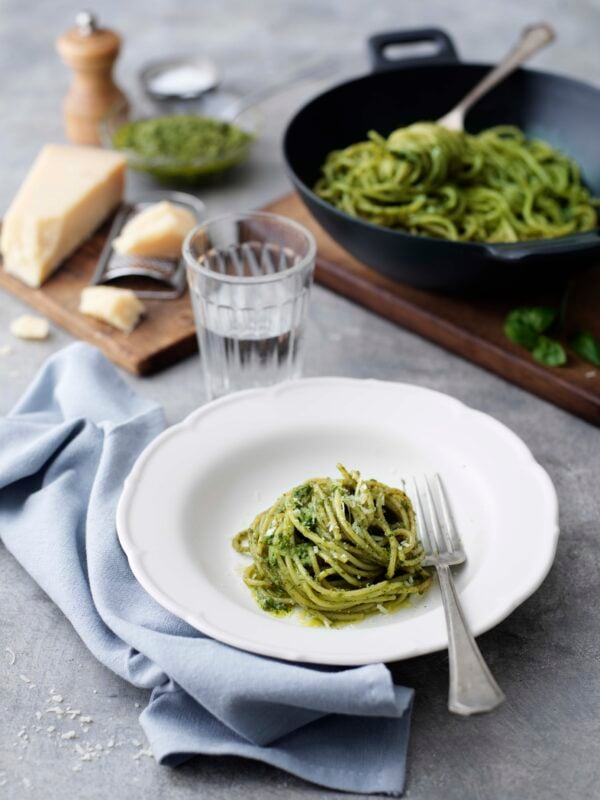 Spaghetti pesto