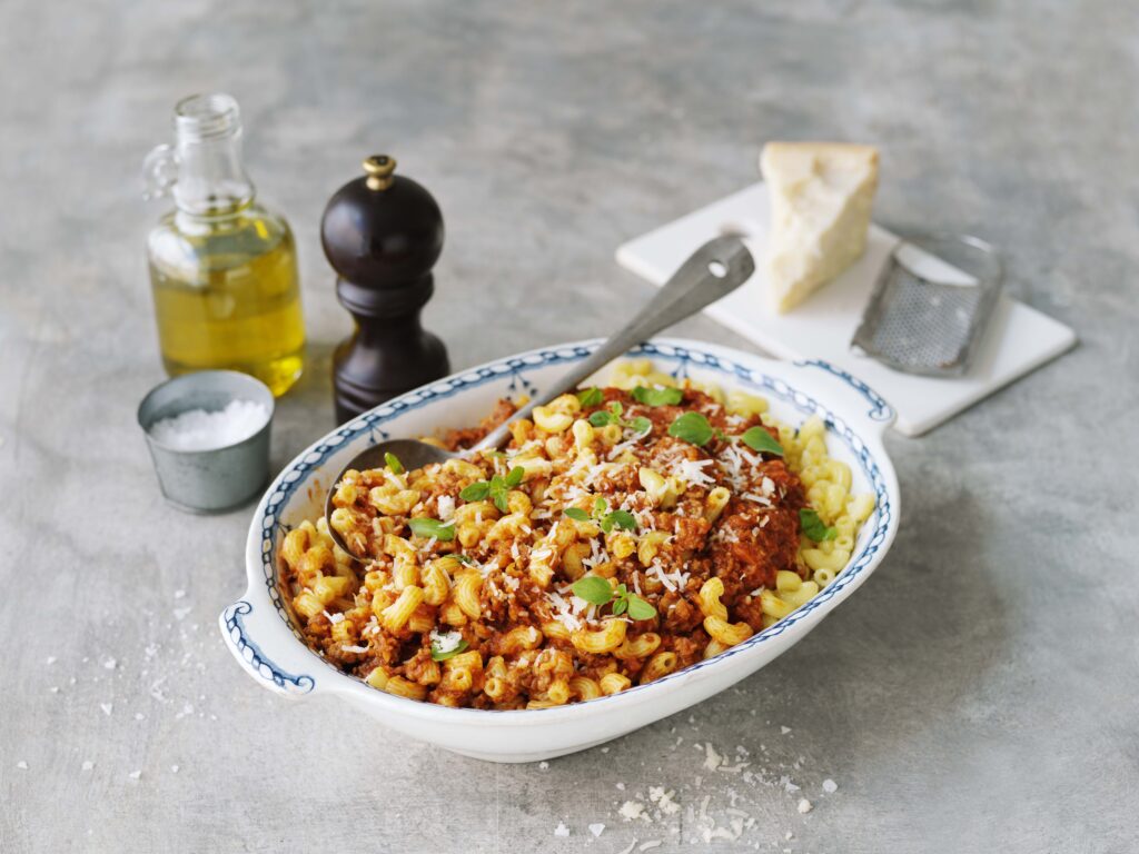 Klicka här för recept på Pasta Macaronneti Bolognese