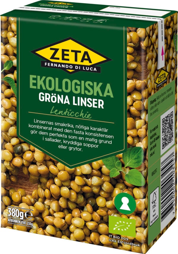 Zeta Gröna linser Ekologiska