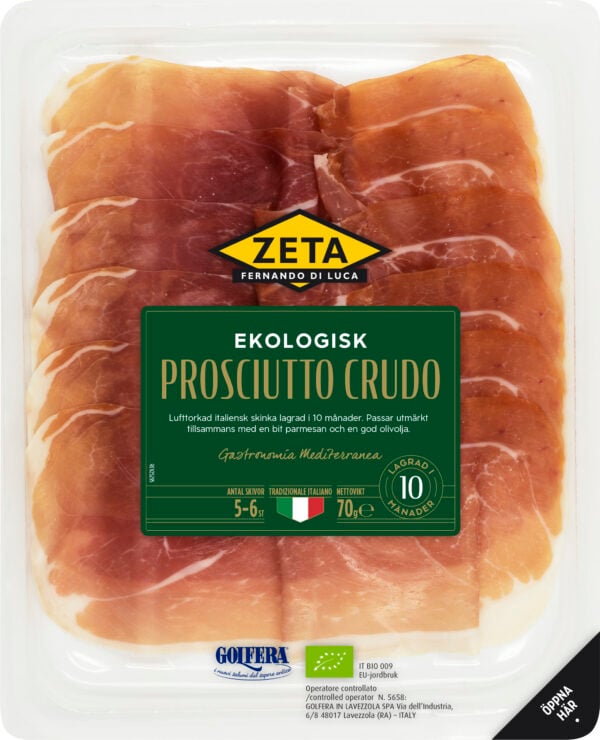 Prosciutto crudo Ekologisk