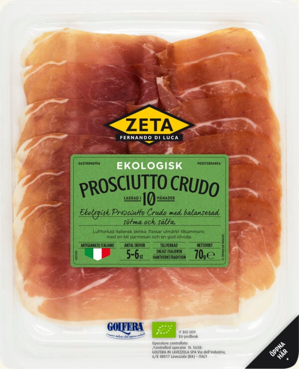 Prosciutto crudo Ekologisk