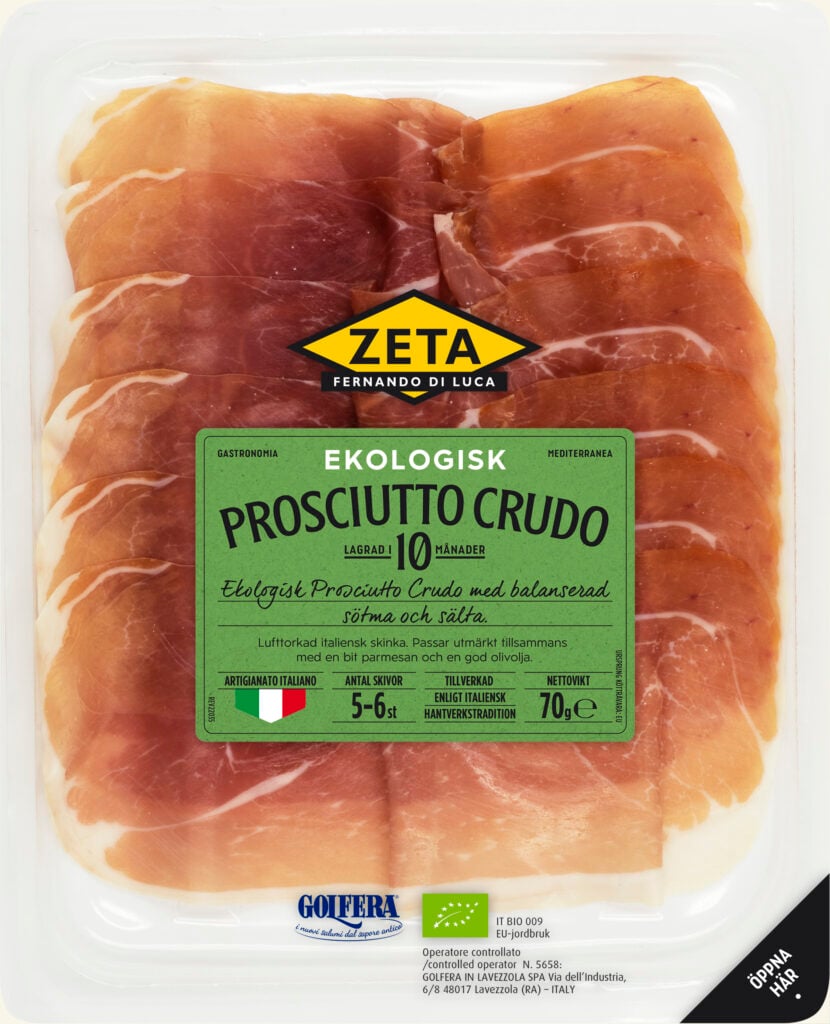 Prosciutto crudo Ekologisk Zeta