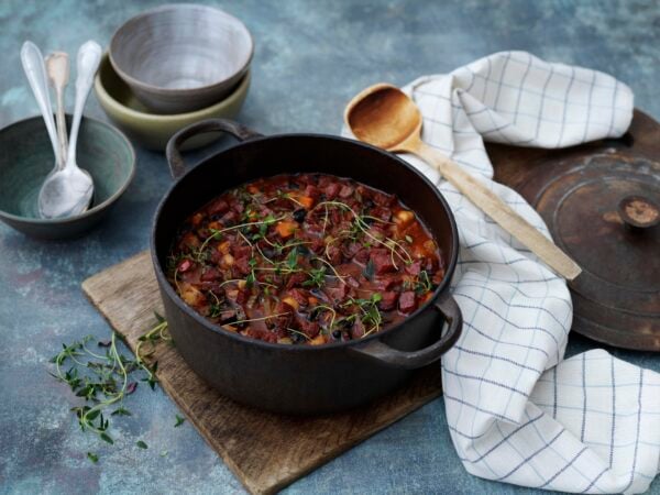 Böngryta med Salsiccia Chili