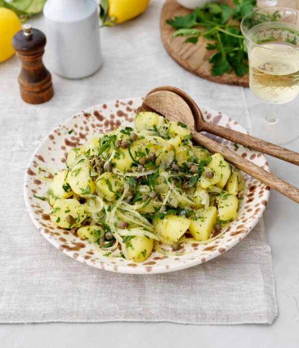 Kall potatissallad med  kapris och citron