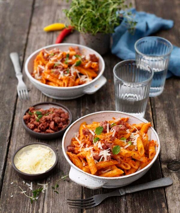 Vodkapasta Penne alla vodka