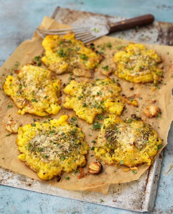 Krispiga smashed potatoes