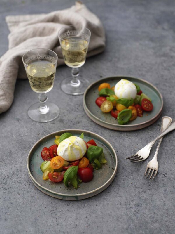 Burrata med tomatsallad