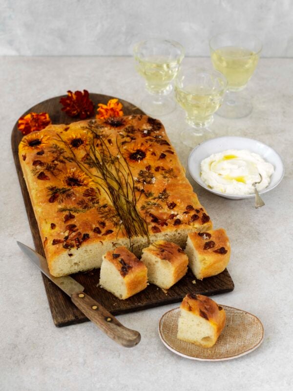 Blommande Focaccia