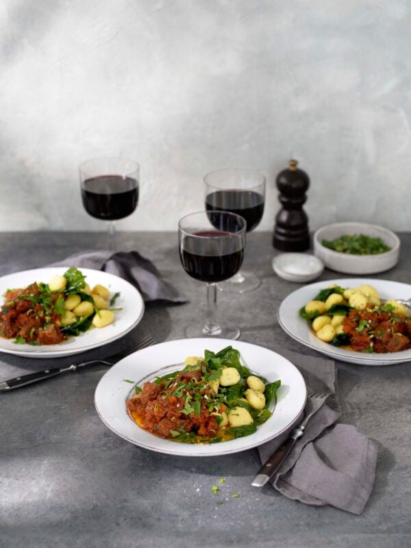 Lammgryta med gnocchi och gremolata