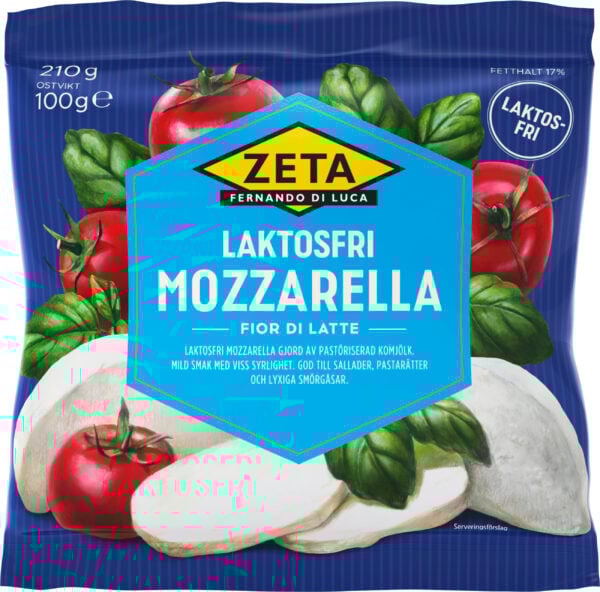 Mozzarella laktosfri