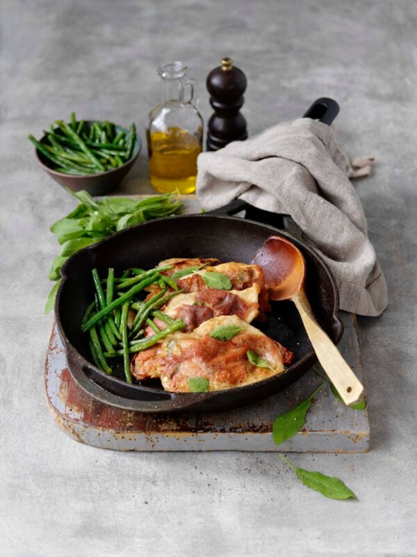 Saltimbocca på kyckling