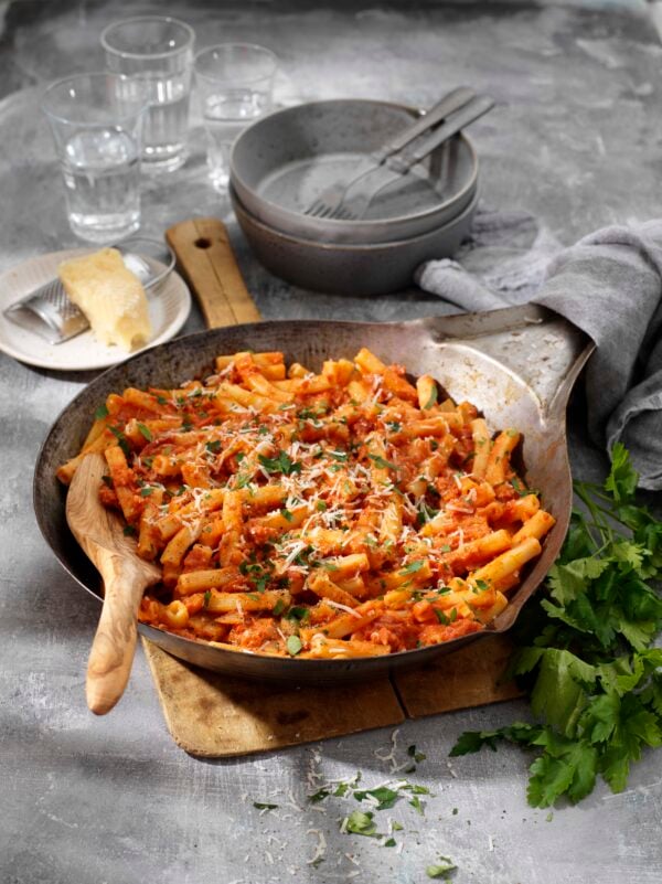 Pasticciata – krämig pastasås med salsiccia och mascarpone