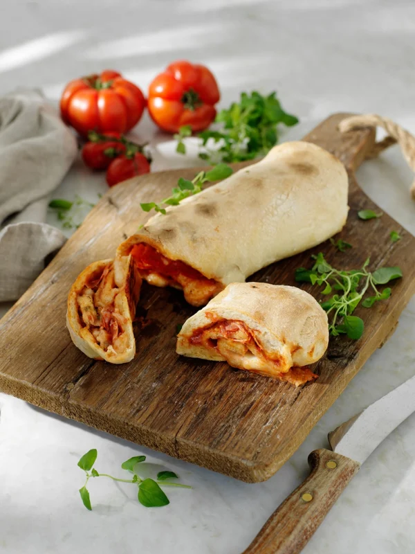 Inbakad pizzarulle – Stromboli